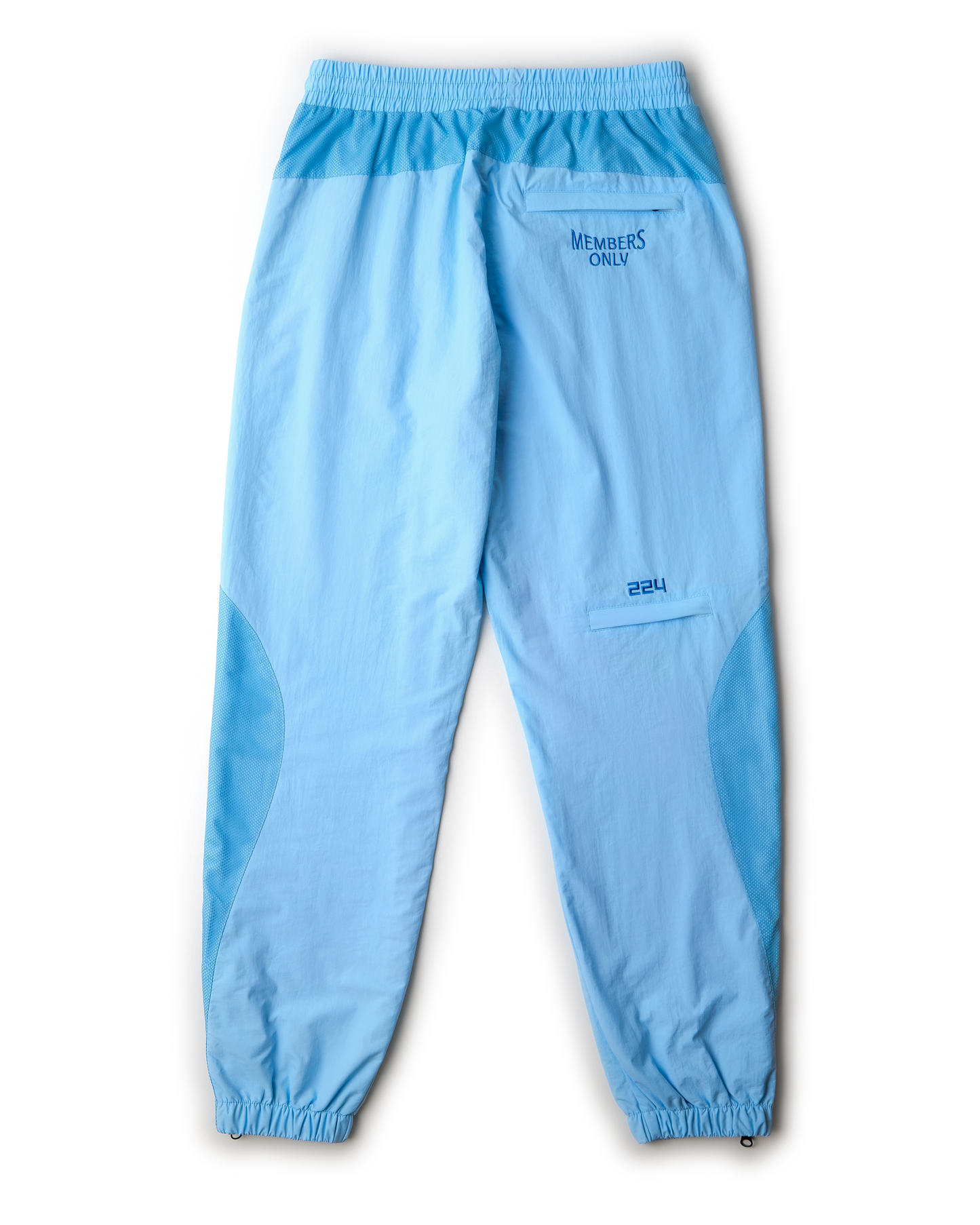 Baby Blue Nylon Track Pant