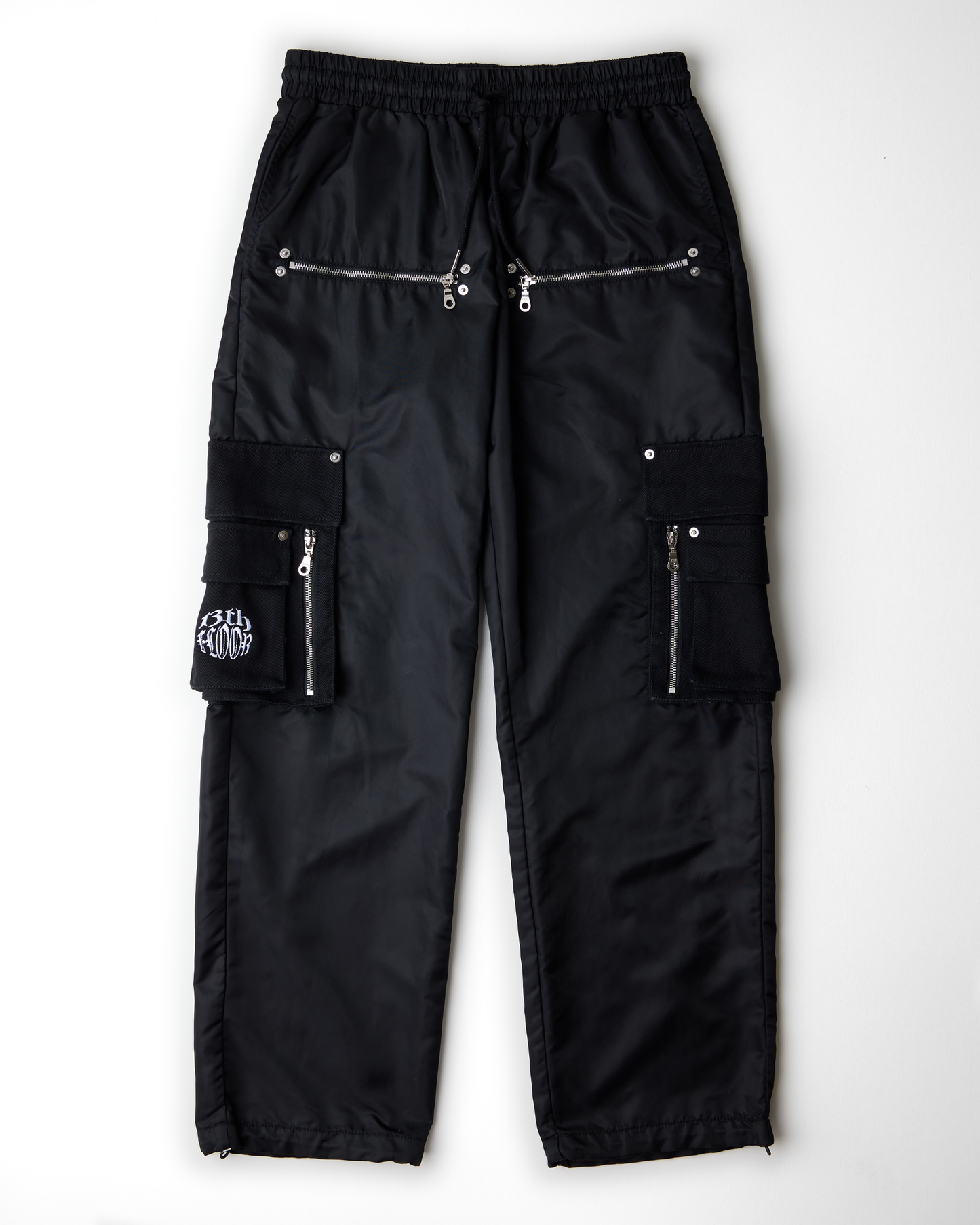 Nylon Cargo Pant - Black