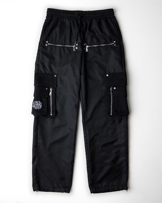 Nylon Cargo Pant - Black